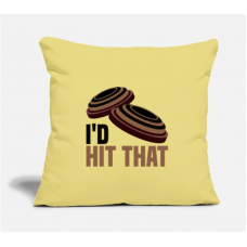 Skeet Clay Shooting - I'd Hit That Gift T-Shirt Navy Pillow